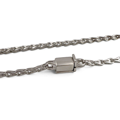 Di Modolo Milano Falco Link 18k White Gold 3.50mm Chain Necklace 23.5" 31.8g