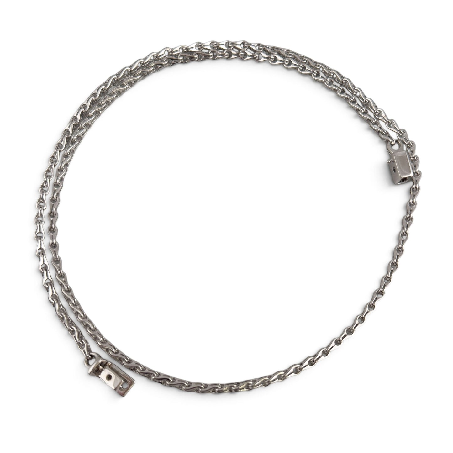 Di Modolo Milano Falco Link 18k White Gold 3.50mm Chain Necklace 23.5" 31.8g