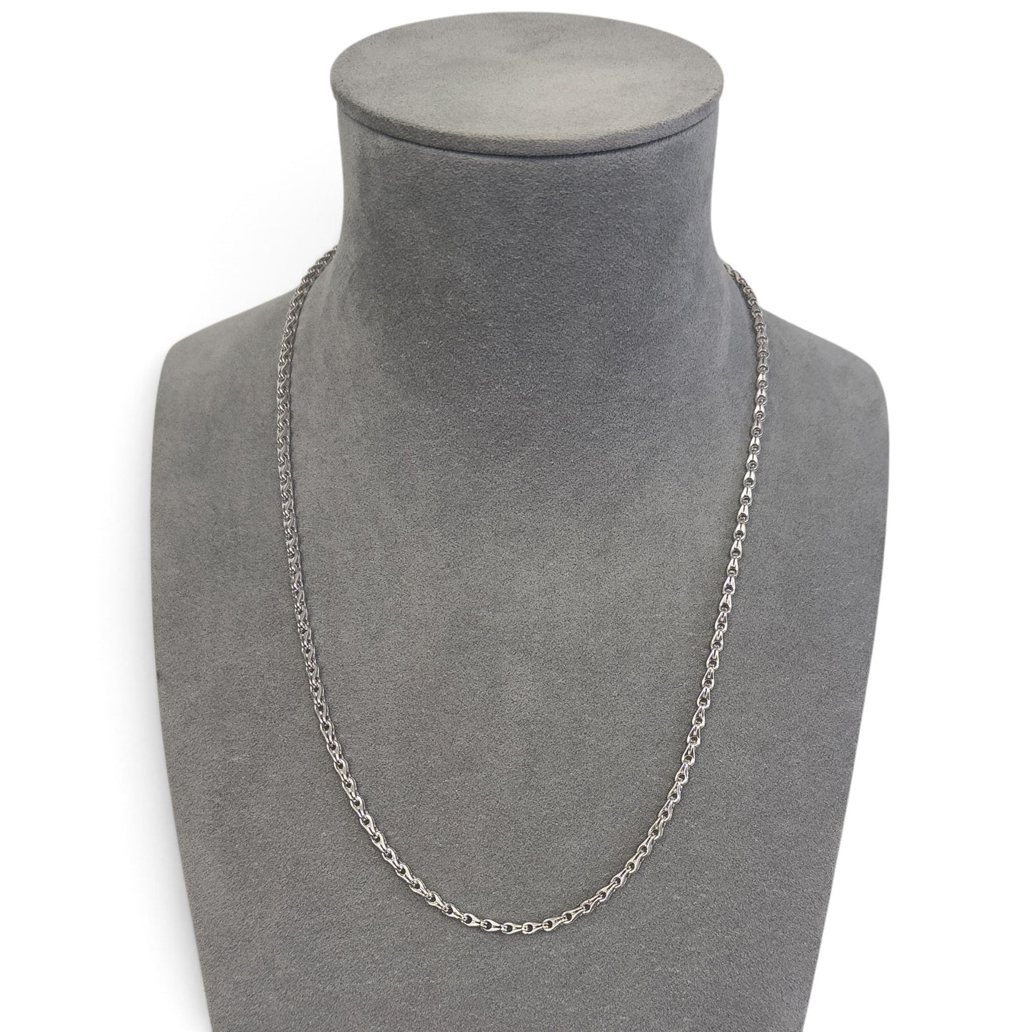 Di Modolo Milano Falco Link 18k White Gold 3.50mm Chain Necklace 23.5" 31.8g