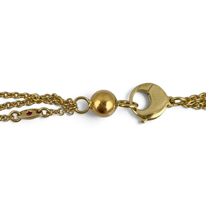 Roberto Coin Pallini 18k Yellow Gold Ball Bead Station Necklace 44.9g 22"