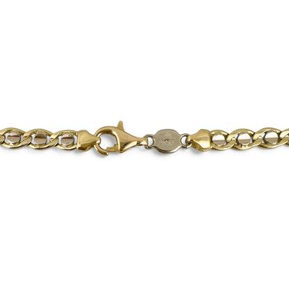 14k White & Yellow Gold Fancy Mariner Anchor 5.30mm Chain Necklace 30g 22" ITALY