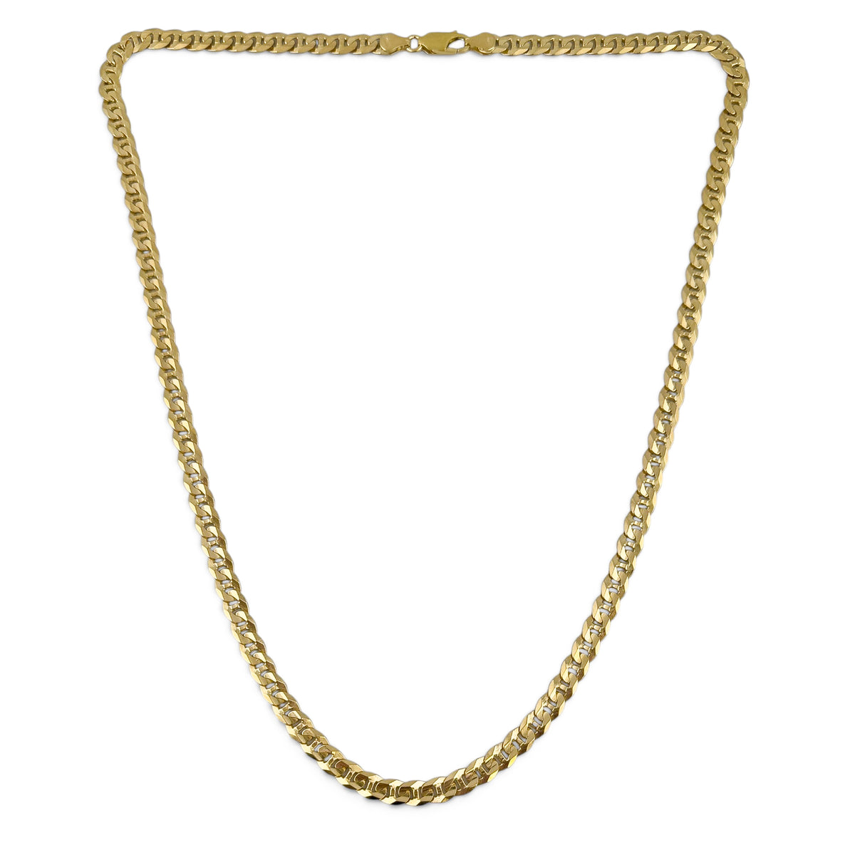 18k Solid Yellow Gold Anchor Mariner Link 6.00mm Chain Necklace 24" 43.0g ITALY