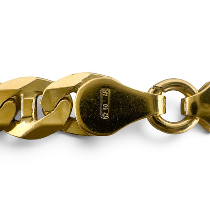 18k Solid Yellow Gold Anchor Mariner Link 6.00mm Chain Necklace 24" 43.0g ITALY