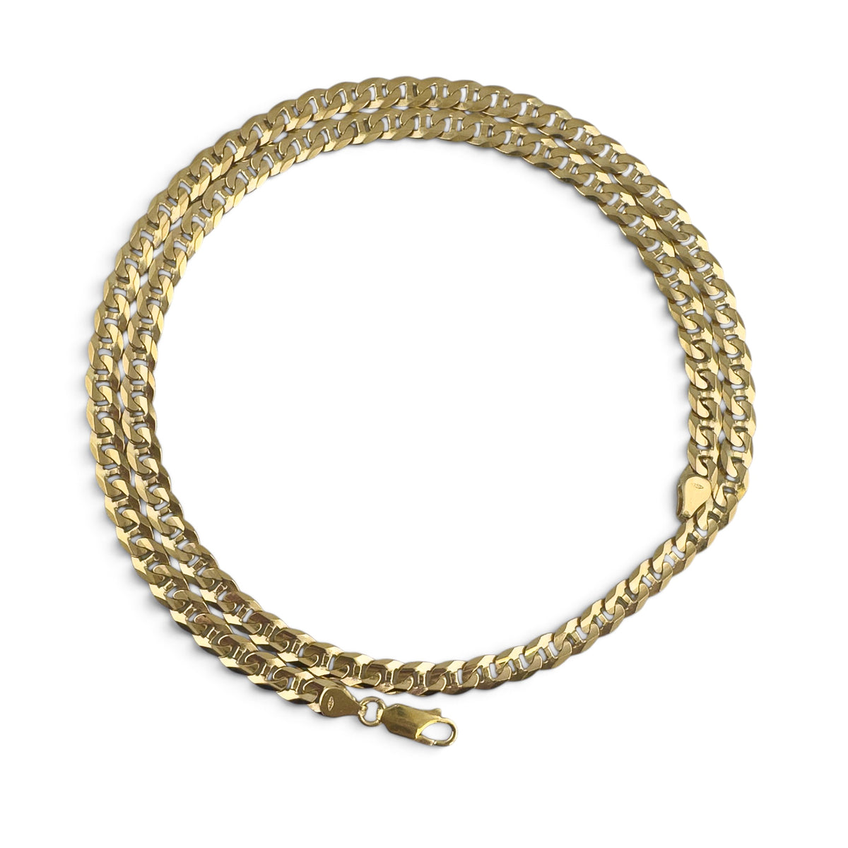 18k Solid Yellow Gold Anchor Mariner Link 6.00mm Chain Necklace 24" 43.0g ITALY