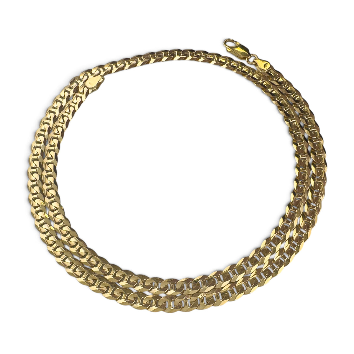 18k Solid Yellow Gold Anchor Mariner Link 6.00mm Chain Necklace 24" 43.0g ITALY