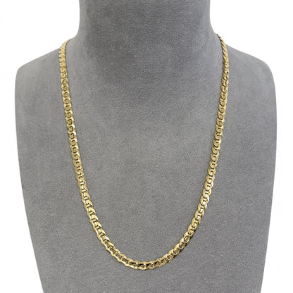 18k Solid Yellow Gold Anchor Mariner Link 6.00mm Chain Necklace 24" 43.0g ITALY