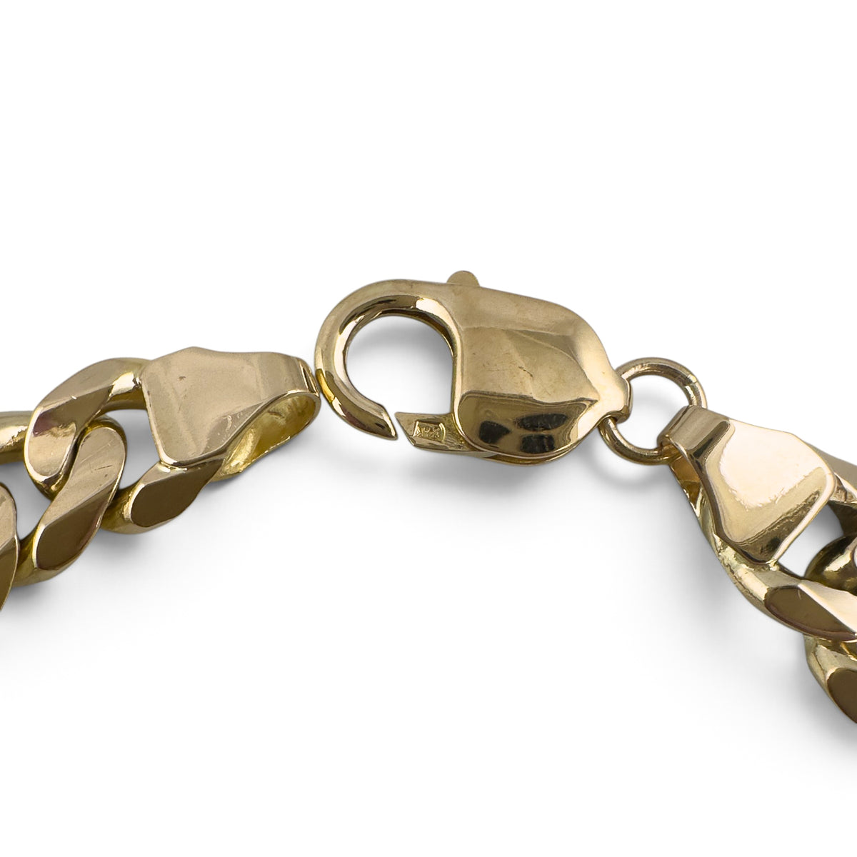 14k Yellow Gold Miami Cuban Curb 10mm Link Chain Bracelet 8.50" 46.3g ITALY