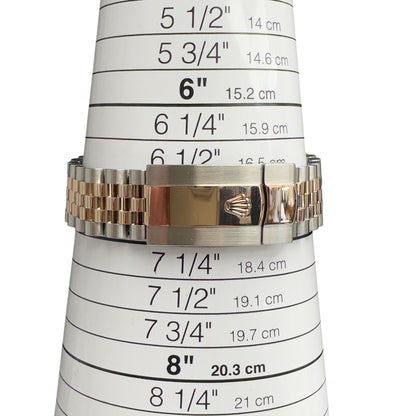 2019 Rolex DateJust 126231 36mm White Roman 18k Rose Gold & Steel BOX + PAPERS