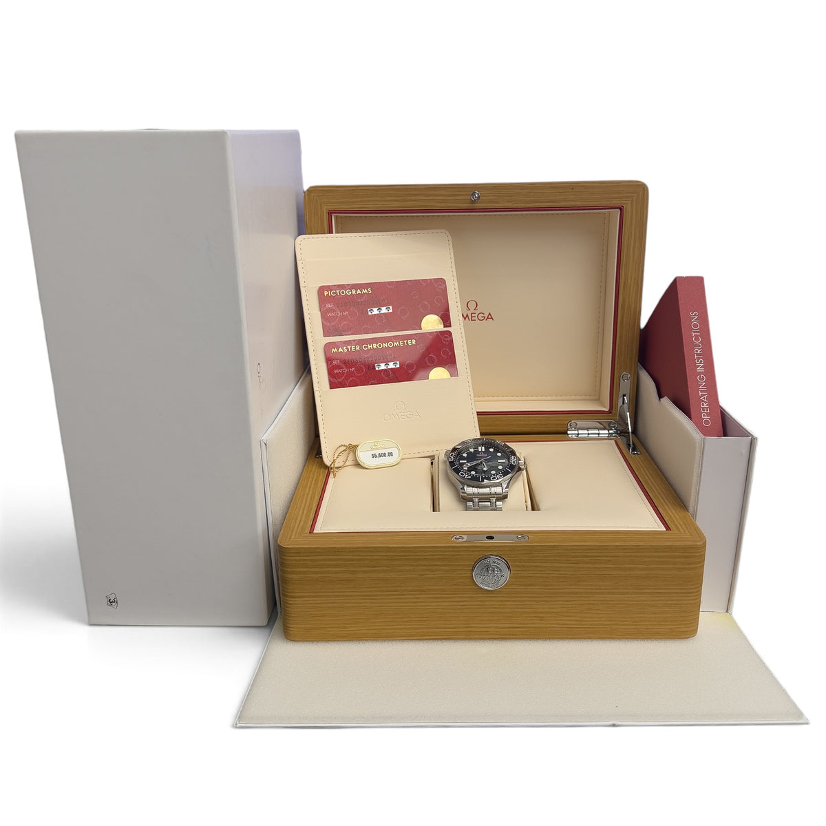 Omega Seamaster Diver 210.30.42.20.01.001 Steel Black Co-Axial 42mm BOX + PAPERS