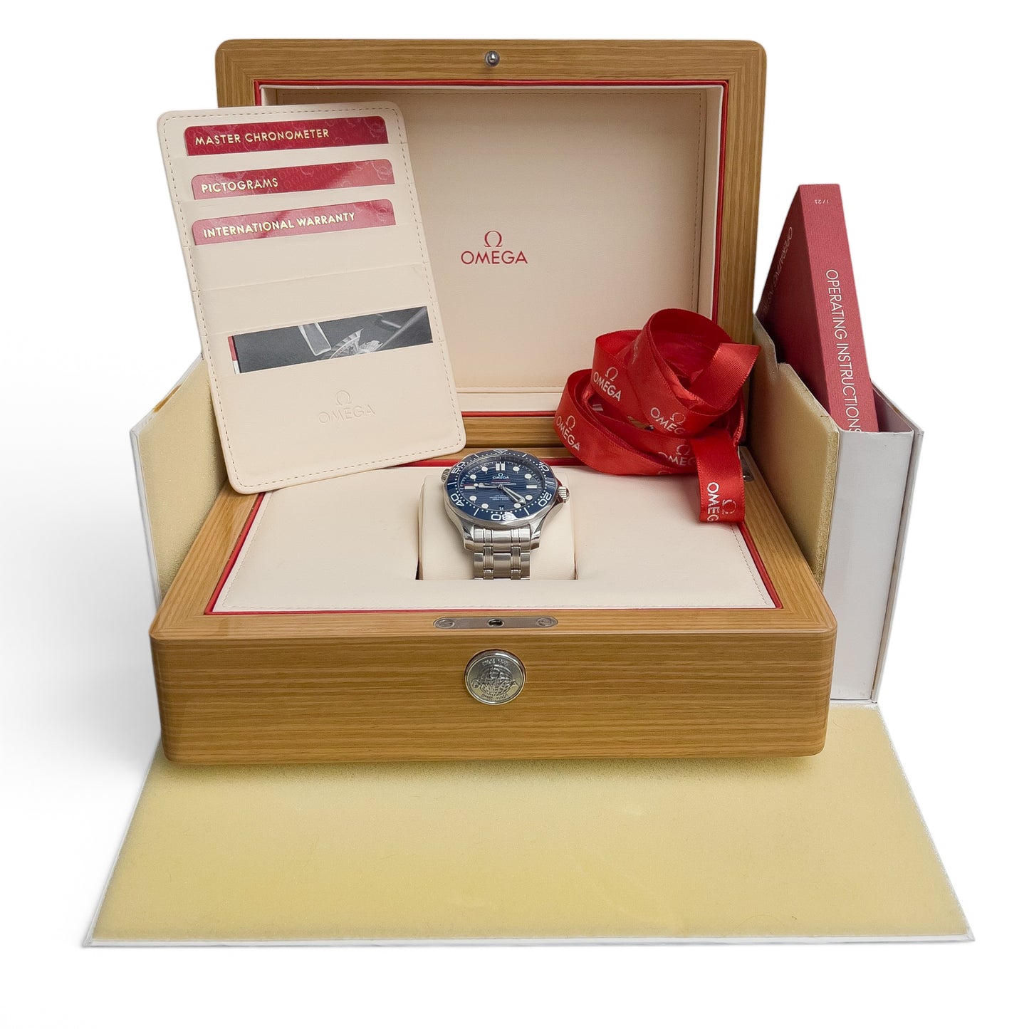 Omega Seamaster Diver 210.30.42.20.03.001 Steel Blue Co-Axial 42mm BOX + PAPERS