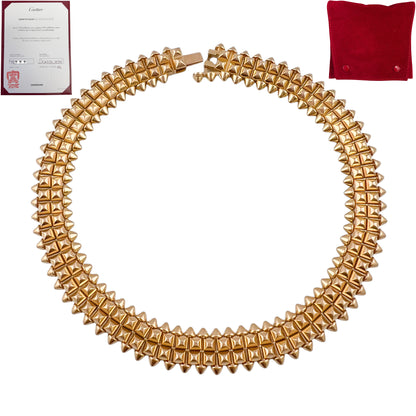 Cartier Clash de Cartier Double Flexible 18k Yellow Gold Bracelet POUCH & CERT