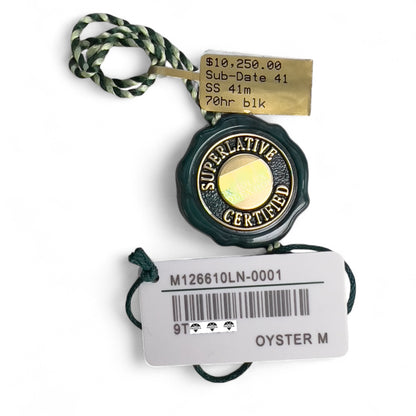 2024 Rolex Submariner Black Stainless Steel 41mm Watch 126610LN BOX + PAPERS