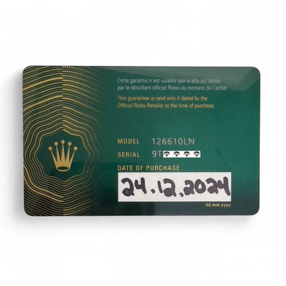 2024 Rolex Submariner Black Stainless Steel 41mm Watch 126610LN BOX + PAPERS