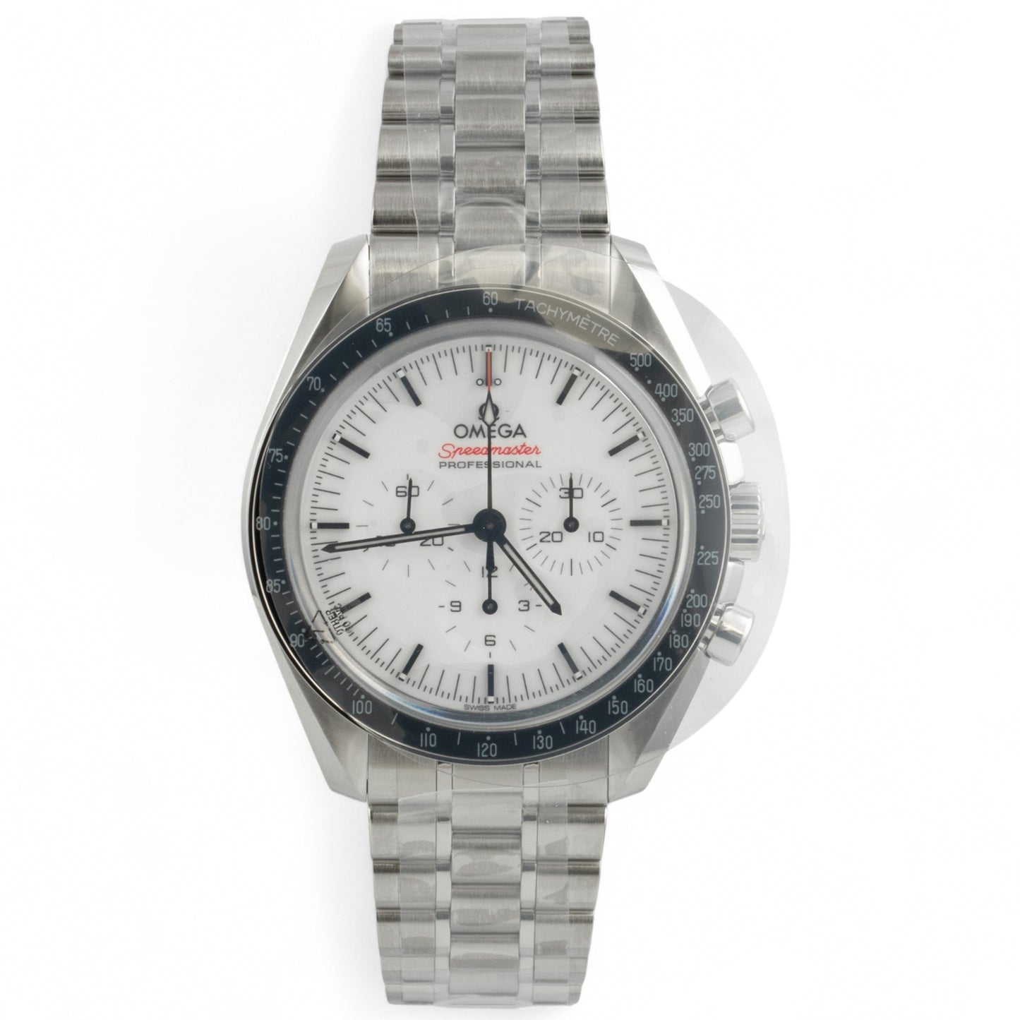 BRAND NEW Omega Speedmaster Moonwatch WHITE 42mm 310.30.42.50.04.001 COMPLETE