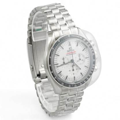 BRAND NEW Omega Speedmaster Moonwatch WHITE 42mm 310.30.42.50.04.001 COMPLETE