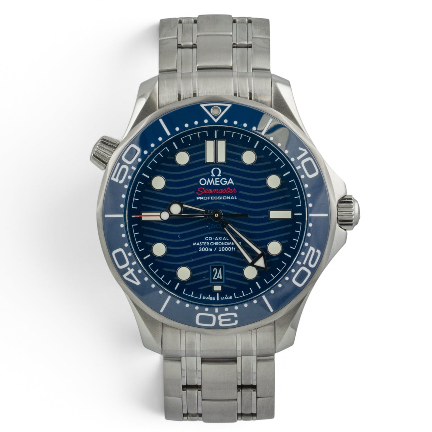 Omega Seamaster Diver 210.30.42.20.03.001 Steel Blue Co-Axial 42mm BOX + PAPERS