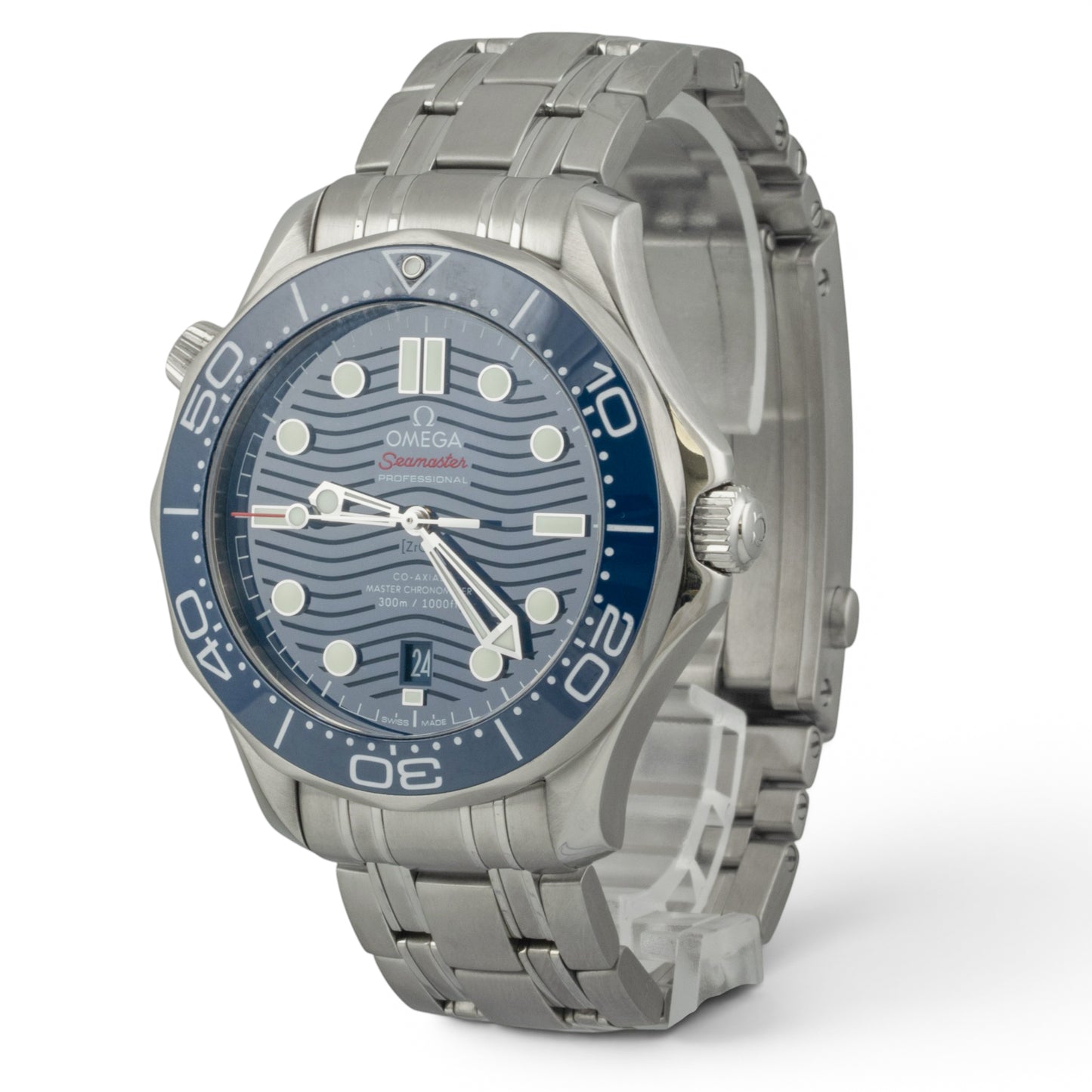 Omega Seamaster Diver 210.30.42.20.03.001 Steel Blue Co-Axial 42mm BOX + PAPERS