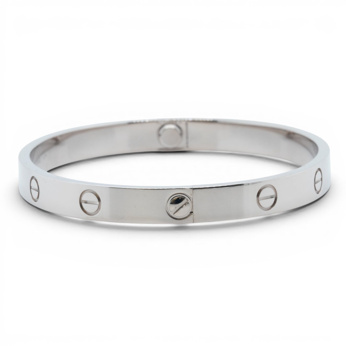 Cartier Love Classic 18k White Gold Bracelet Size 16 RECEIPT BOX & CERT 2021