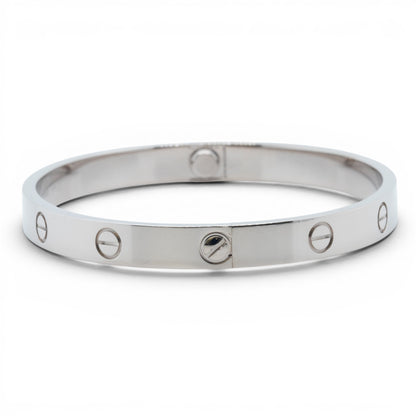 Cartier Love Classic 18k White Gold Bracelet Size 16 RECEIPT BOX & CERT 2021