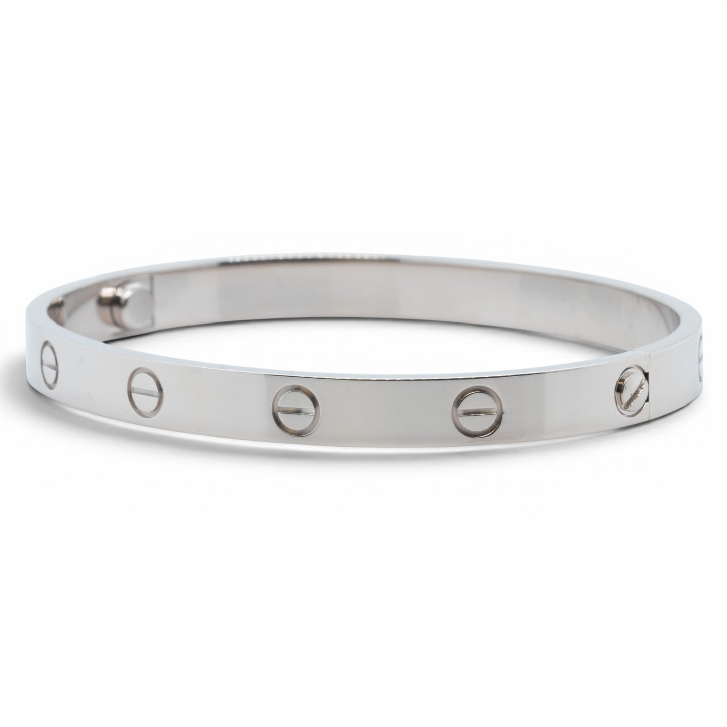 Cartier Love Classic 18k White Gold Bracelet Size 16 RECEIPT BOX & CERT 2021