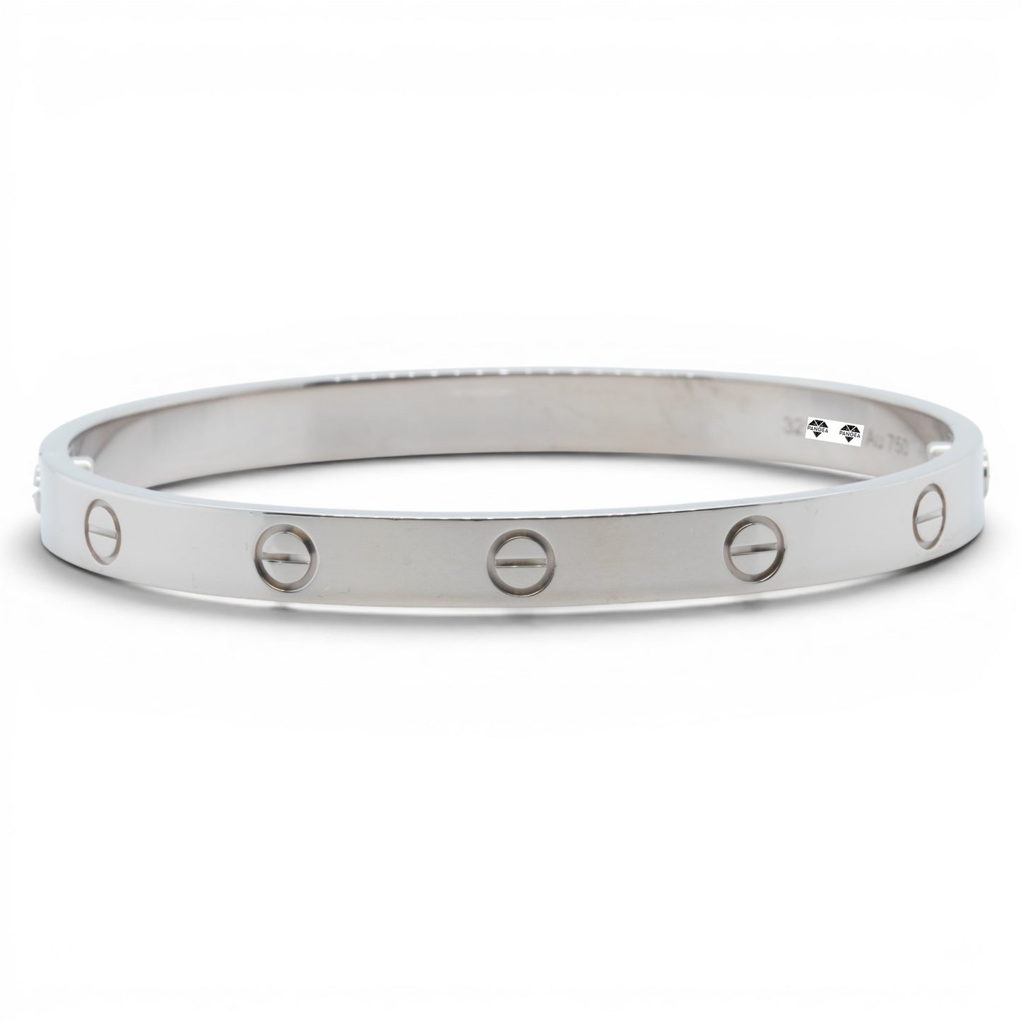 Cartier Love Classic 18k White Gold Bracelet Size 16 RECEIPT BOX & CERT 2021