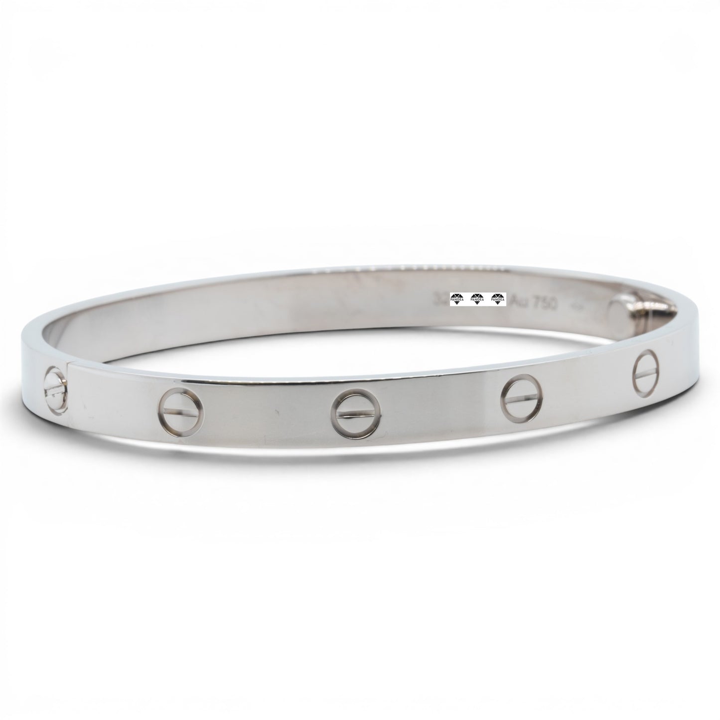 Cartier Love Classic 18k White Gold Bracelet Size 16 RECEIPT BOX & CERT 2021
