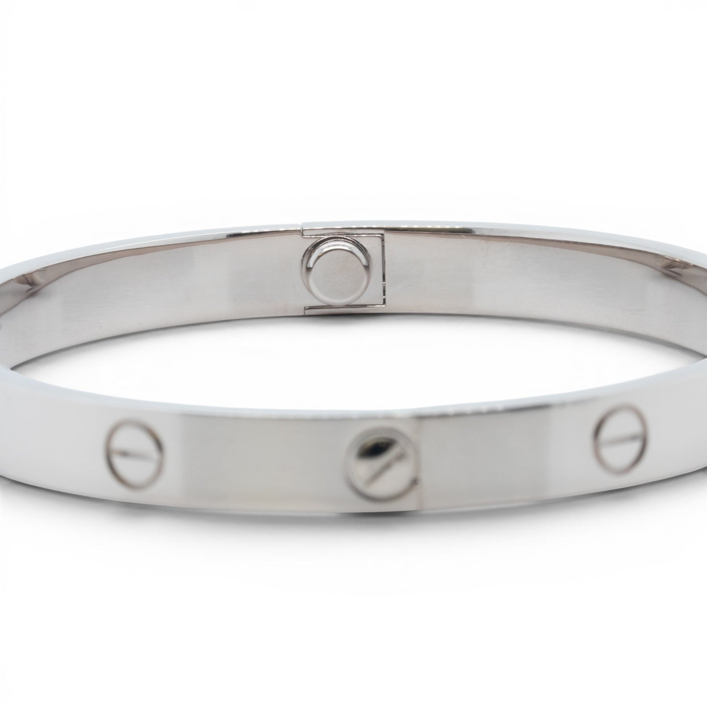 Cartier Love Classic 18k White Gold Bracelet Size 16 RECEIPT BOX & CERT 2021