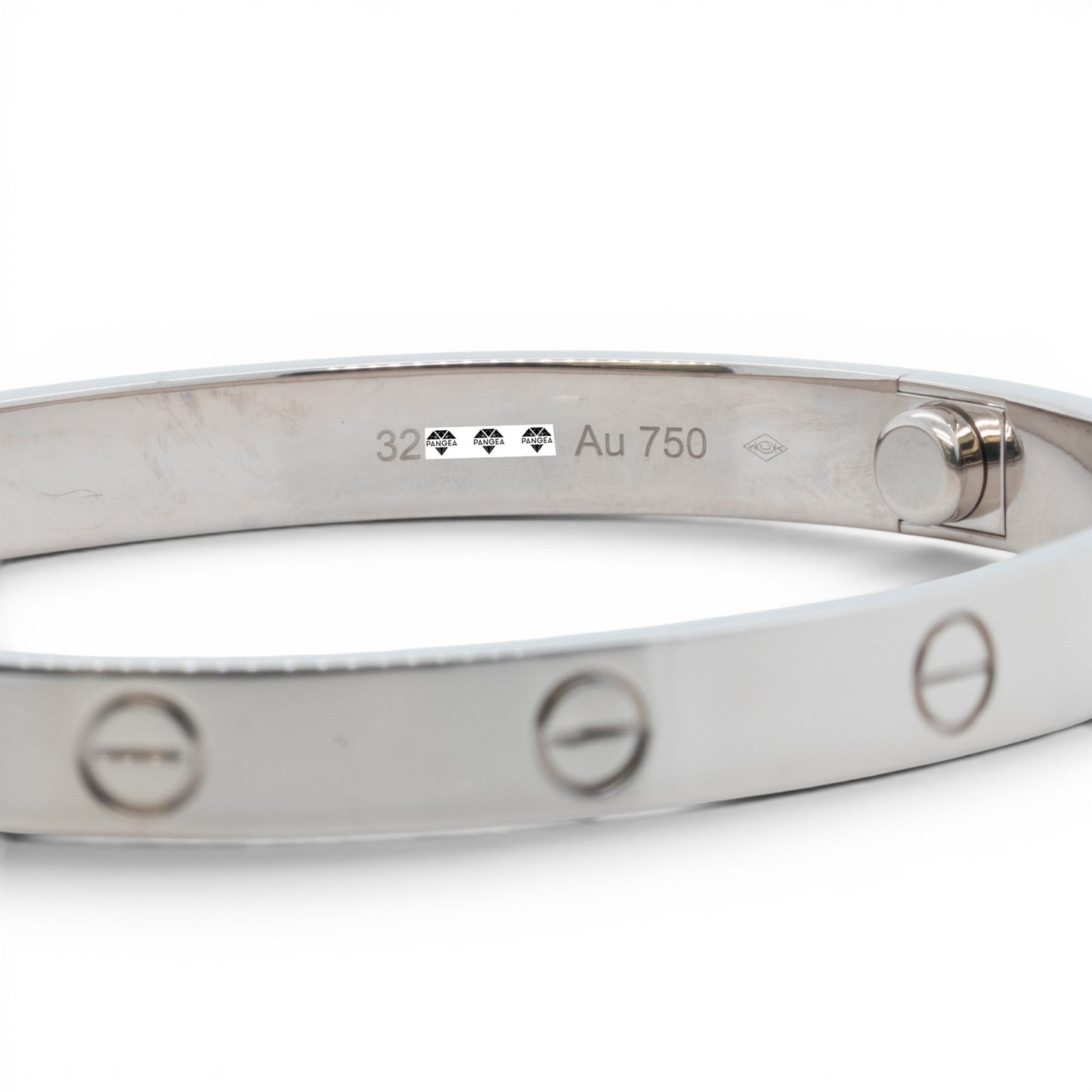 Cartier Love Classic 18k White Gold Bracelet Size 16 RECEIPT BOX & CERT 2021