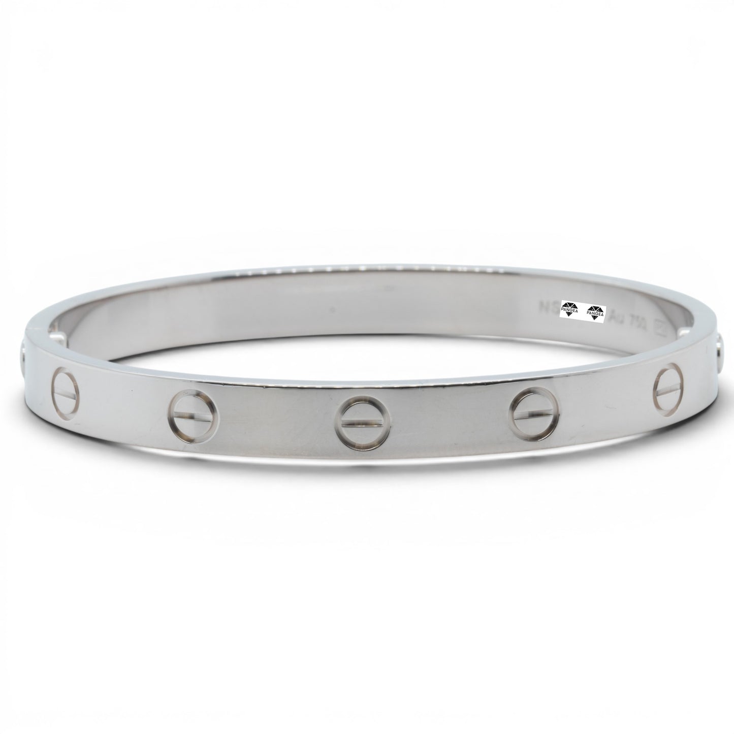 Cartier Love Classic 18k White Gold Bracelet Size 16 RECEIPT BOX & CERT 2021