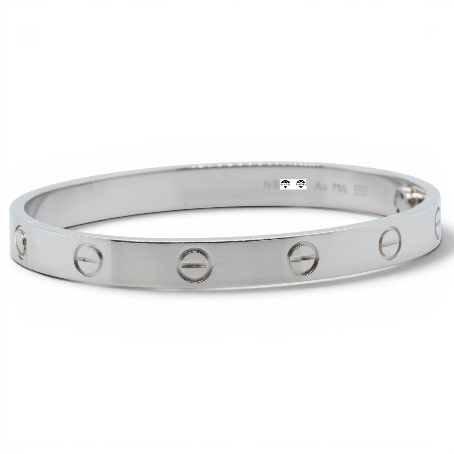 Cartier Love Classic 18k White Gold Bracelet Size 16 RECEIPT BOX & CERT 2021