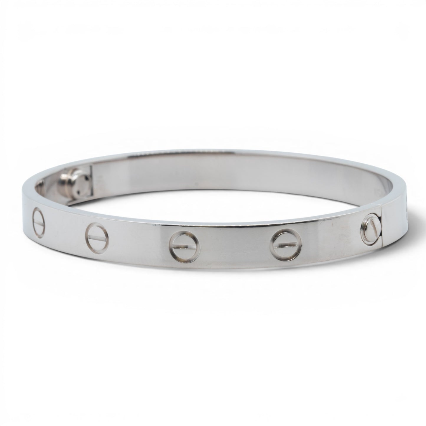 Cartier Love Classic 18k White Gold Bracelet Size 16 RECEIPT BOX & CERT 2021