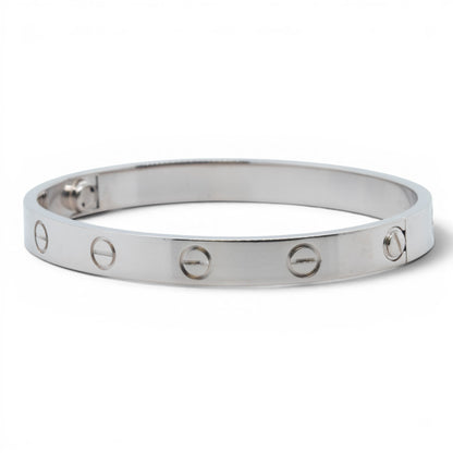 Cartier Love Classic 18k White Gold Bracelet Size 16 RECEIPT BOX & CERT 2021