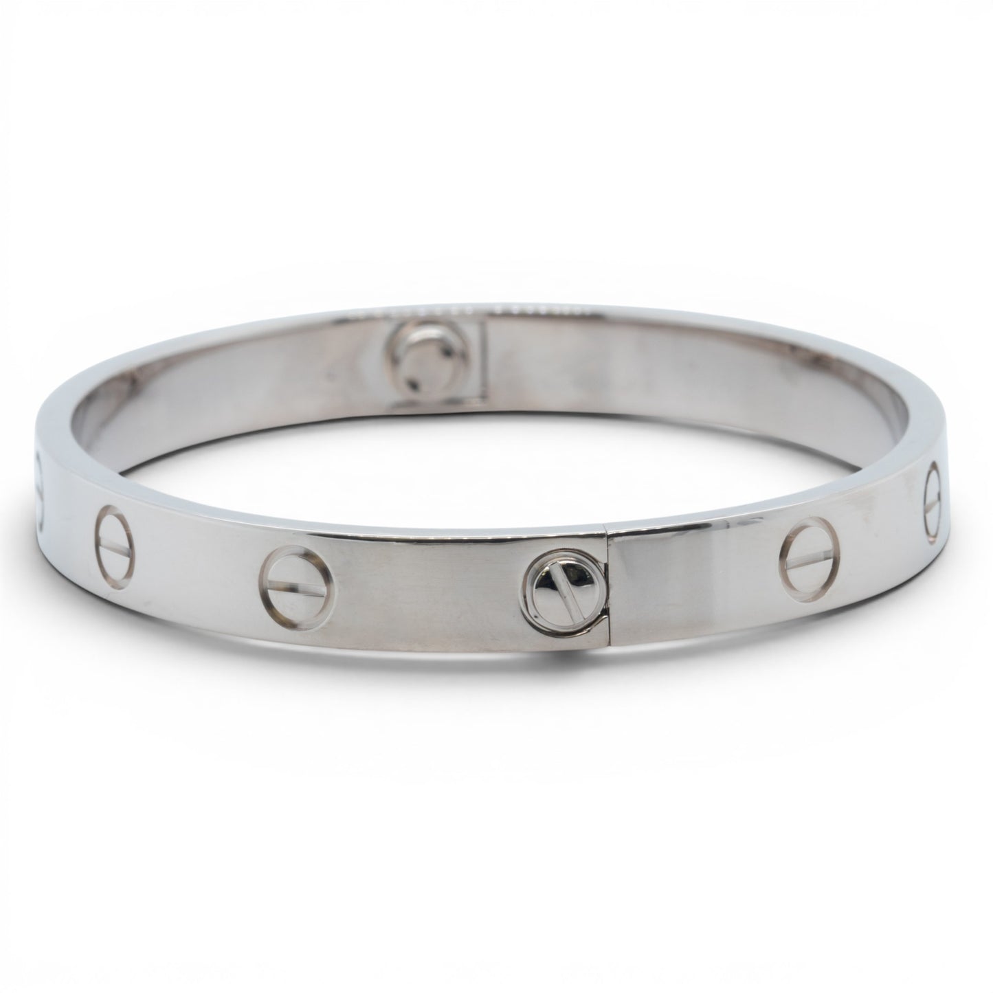 Cartier Love Classic 18k White Gold Bracelet Size 16 RECEIPT BOX & CERT 2021