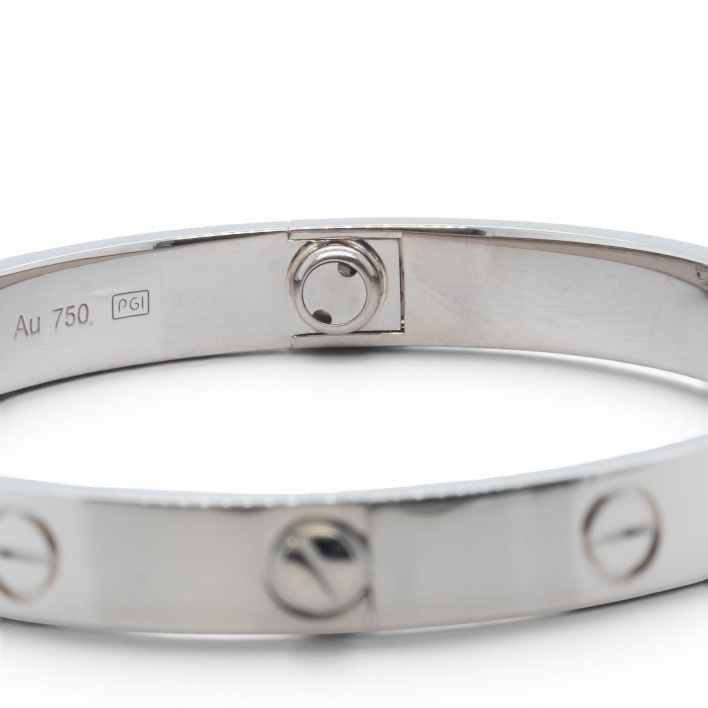 Cartier Love Classic 18k White Gold Bracelet Size 16 RECEIPT BOX & CERT 2021