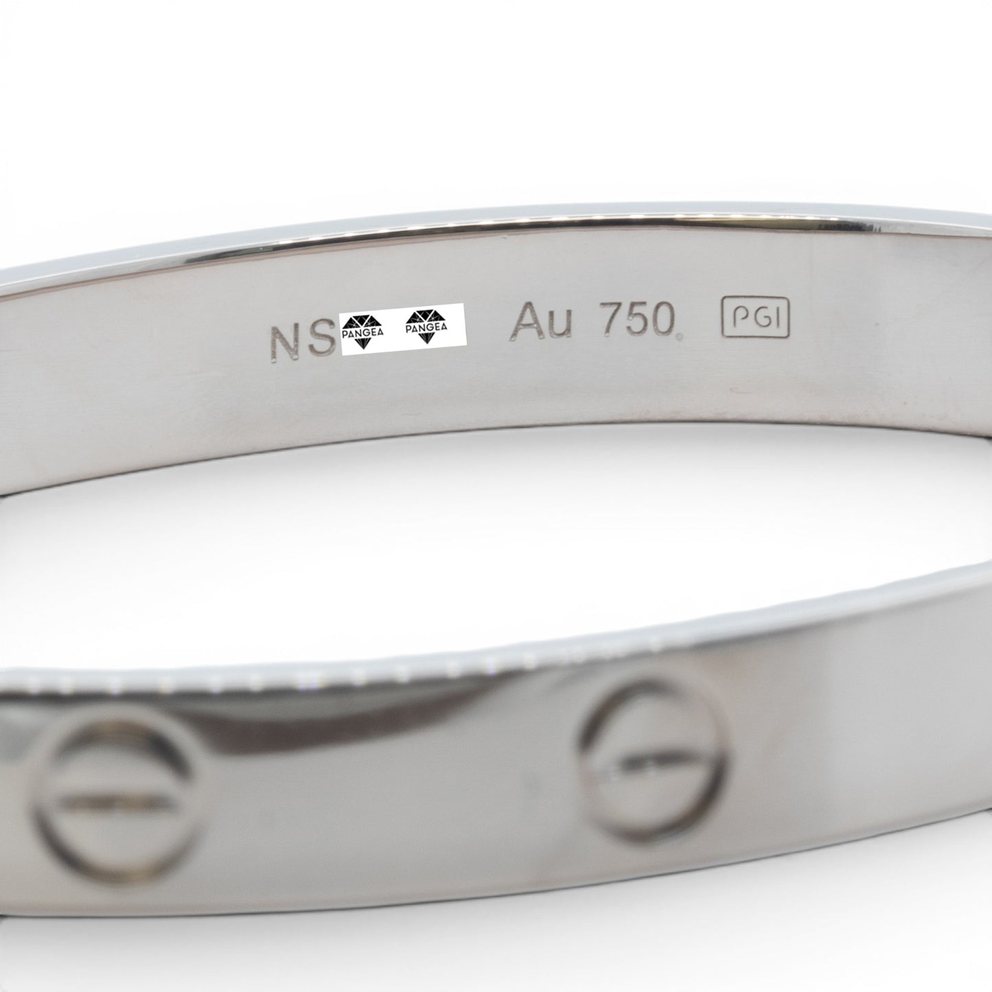 Cartier Love Classic 18k White Gold Bracelet Size 16 RECEIPT BOX & CERT 2021
