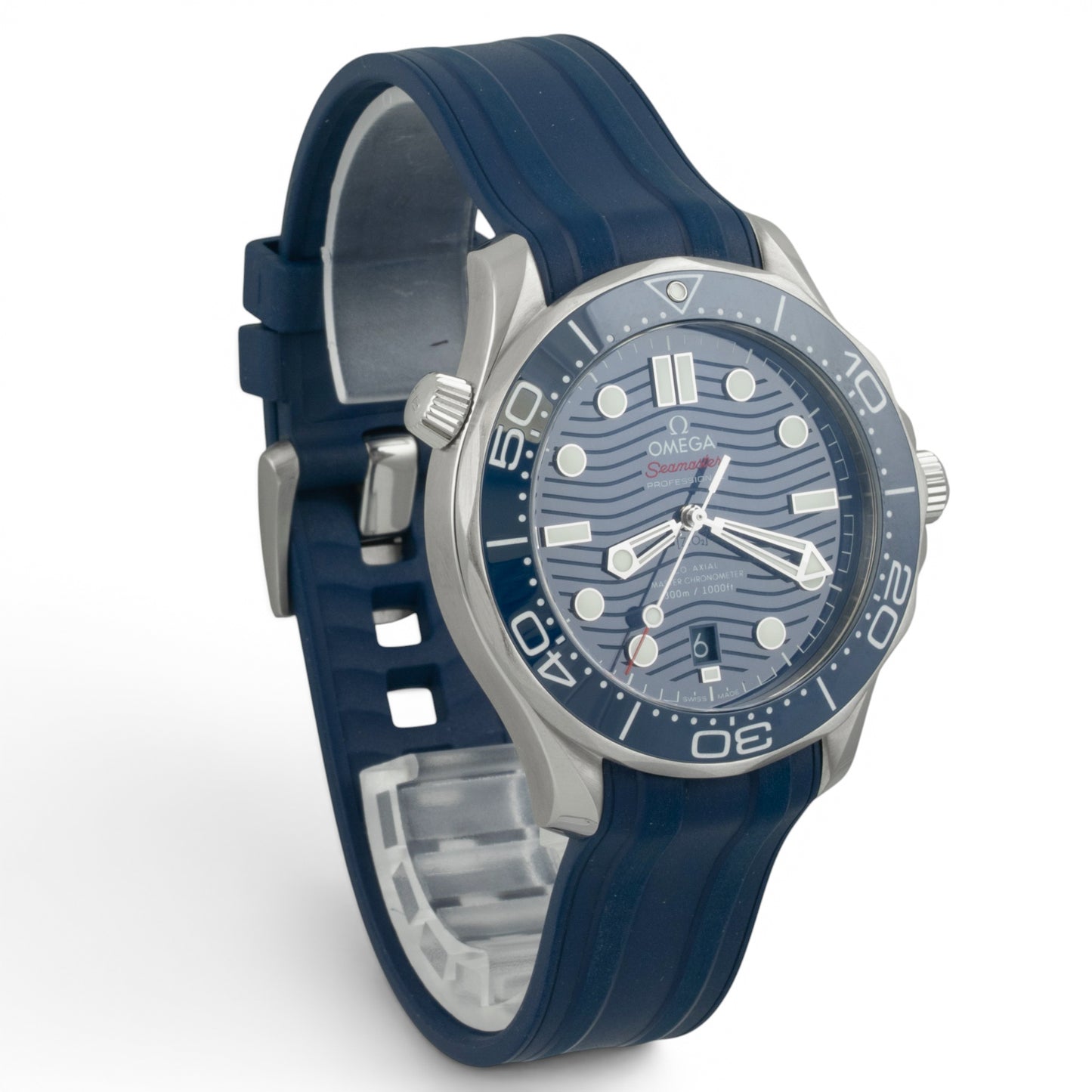 Omega Seamaster Diver 210.32.42.20.03.001 Steel Blue Co-Axial 42mm BOX + PAPERS