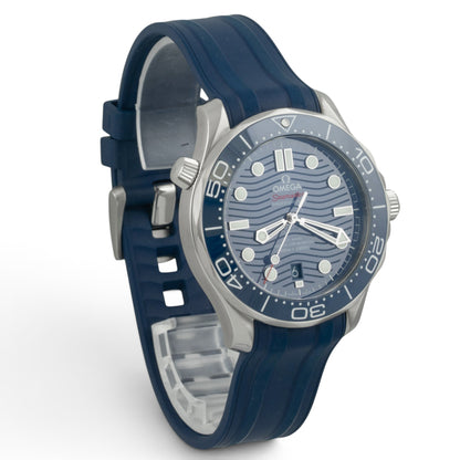 Omega Seamaster Diver 210.32.42.20.03.001 Steel Blue Co-Axial 42mm BOX + PAPERS