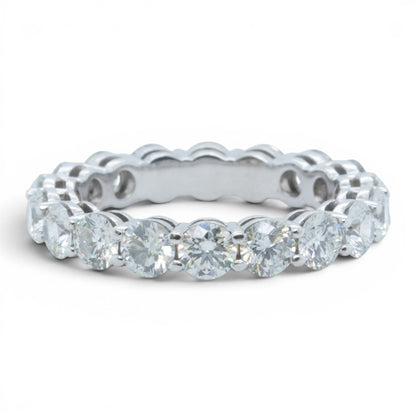 Tiffany & Co. Forever 950 Platinum Diamond Eternity Ring 3.06ctw G VS sz 6 + BOX