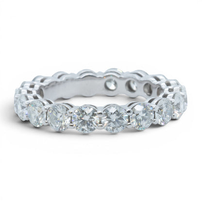 Tiffany & Co. Forever 950 Platinum Diamond Eternity Ring 3.06ctw G VS sz 6 + BOX
