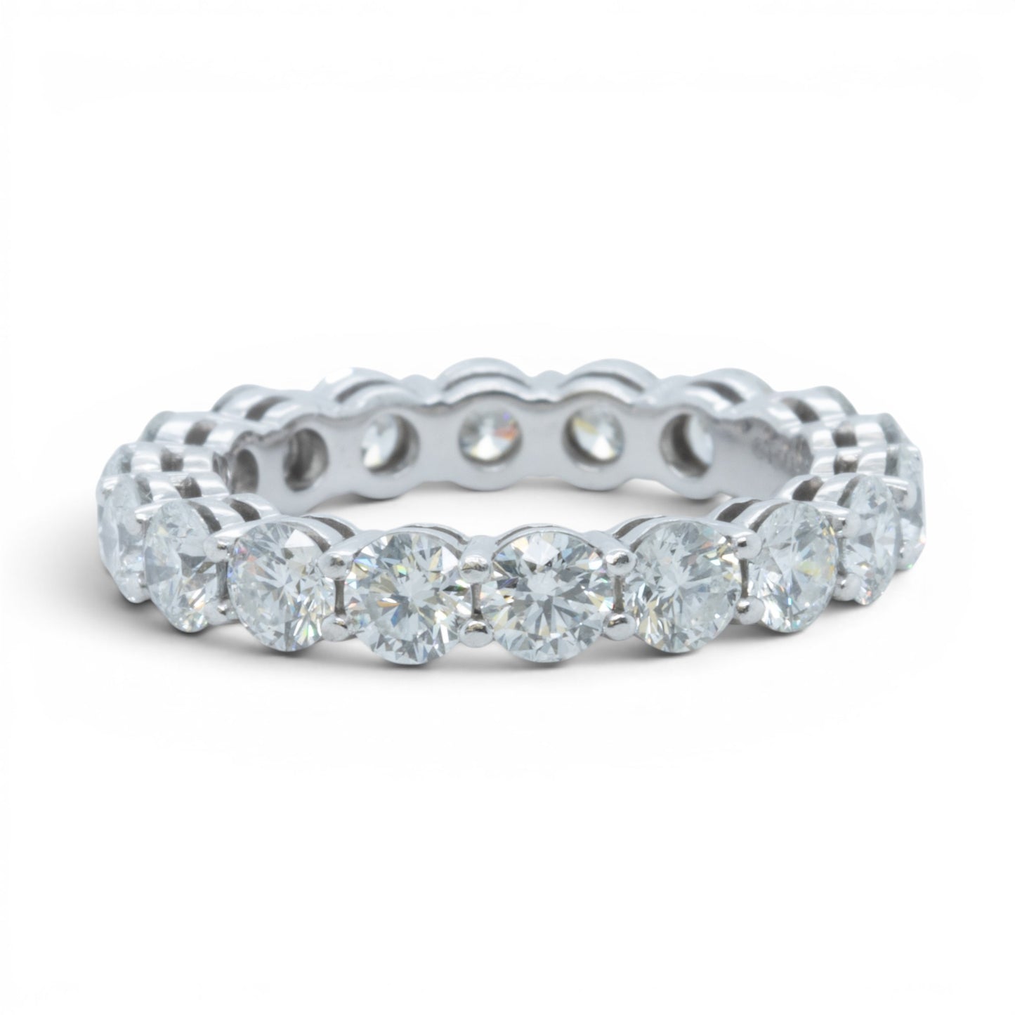 Tiffany & Co. Forever 950 Platinum Diamond Eternity Ring 3.06ctw G VS sz 6 + BOX