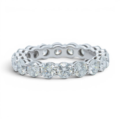Tiffany & Co. Forever 950 Platinum Diamond Eternity Ring 3.06ctw G VS sz 6 + BOX