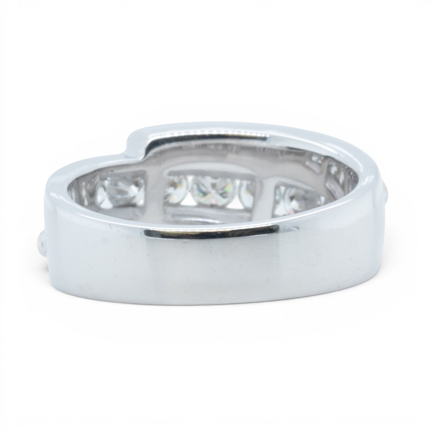 Mens 14k Yellow & White Gold Channel Set Diamond Wedding Ring 1.00ctw SZ 10.5