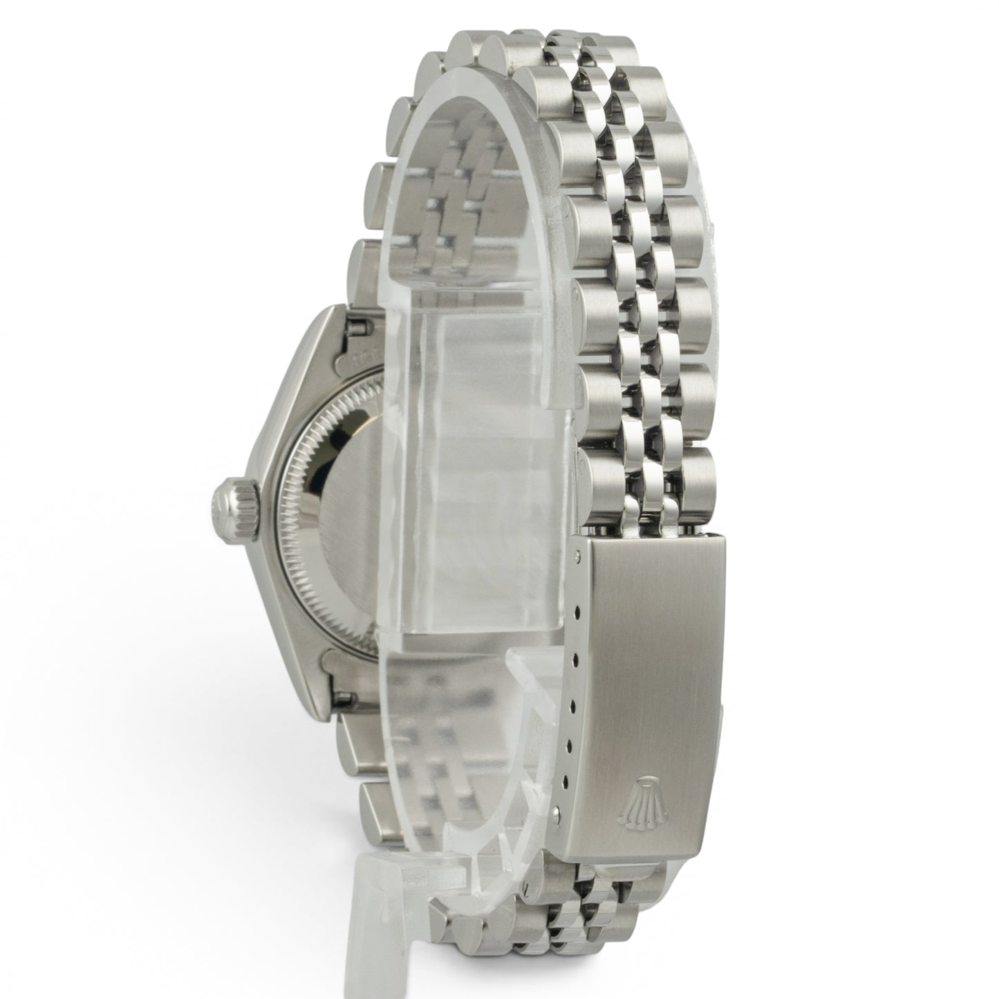 Rolex Datejust 69190 Stainless White Roman Engine Turned 26mm Ladies BOX + TAG