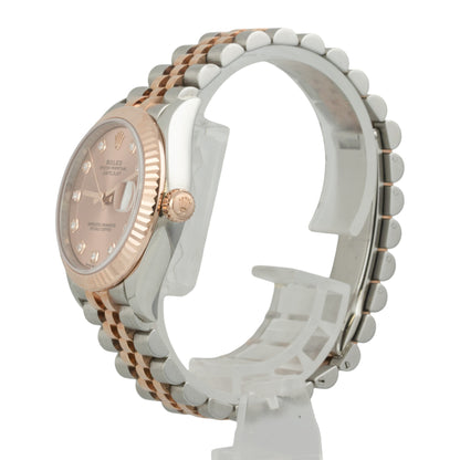 NEW Ladies Rolex DateJust MidSize 31mm ROSE DIAMOND Jubilee 278271 BOX + PAPERS