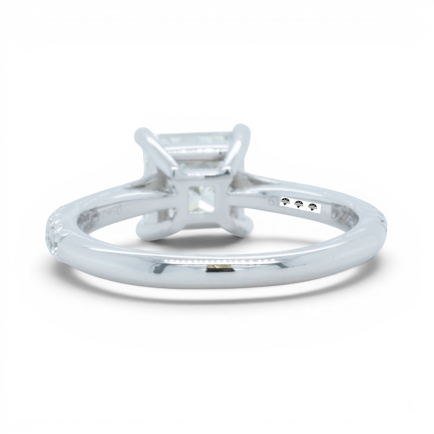 Tiffany & Co Novo Platinum Princess Diamond Engagement Ring 1.16ctw BAG BOX CERT