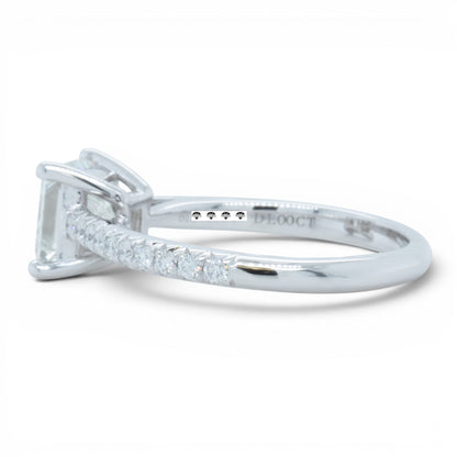 Tiffany & Co Novo Platinum Princess Diamond Engagement Ring 1.16ctw BAG BOX CERT