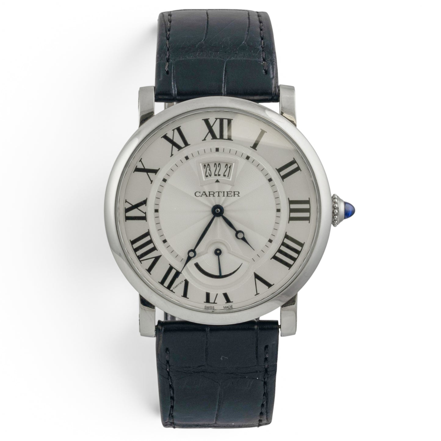 Cartier Rotonde de Power Reserve W1556369 Stainless Steel 40mm Watch BOX PAPERS