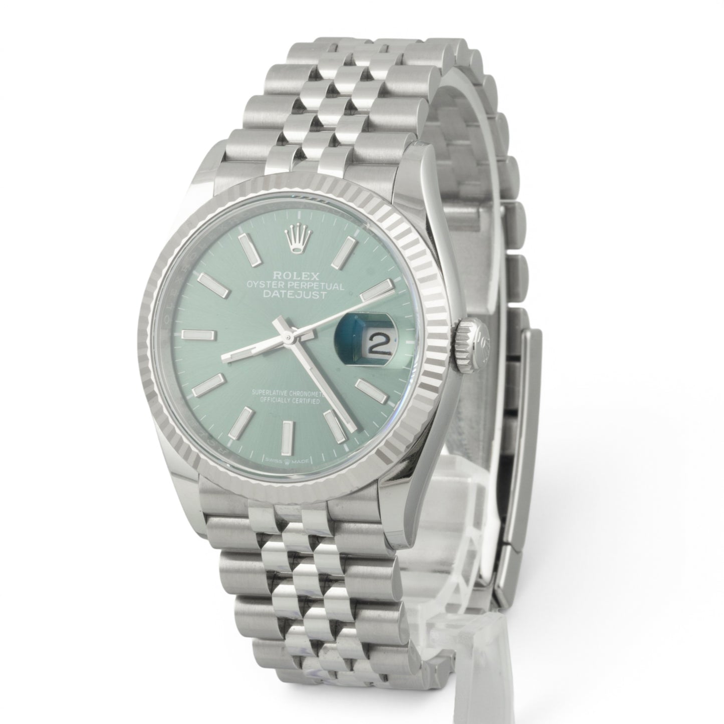 2026 Rolex DateJust 36mm MINT GREEN Stainless Steel JUBILEE 126234 BOX + PAPERS
