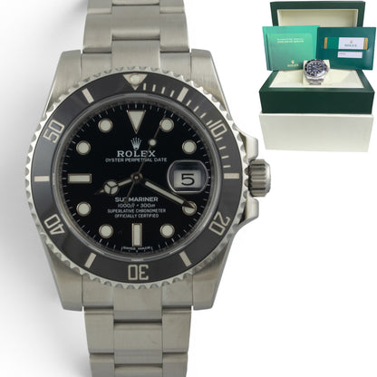 2019 Rolex Submariner Black Stainless Steel Ceramic 40mm 116610 LN BOX + PAPERS