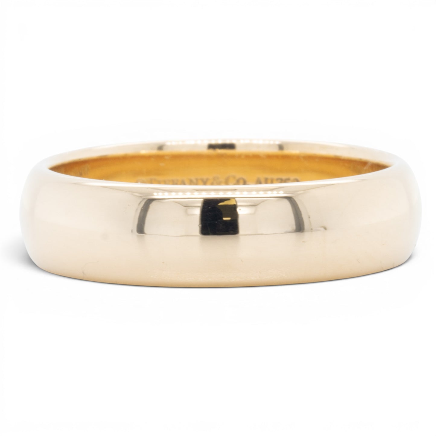 Tiffany & Co. Forever Mens 18k Yellow Gold Domed 6mm Wedding Band Size 10.5 9.4g